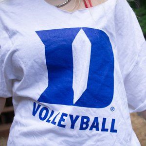 Duke Volleyball Cropped Tee shirt